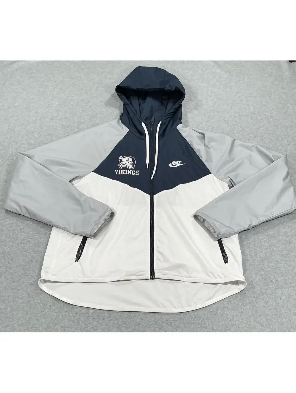 Nike Vikings Colorblock Windbreaker Jacket with Hood (470)‎